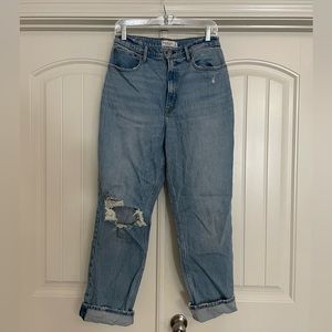 Abercrombie & Fitch curve love the 90’s straight ultra high rise jeans